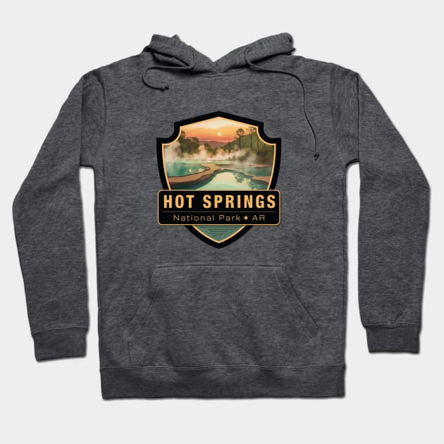 Hot Springs National Park Hoodie by Curious World